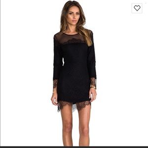 For Love & Lemons Black Lace Dress size M